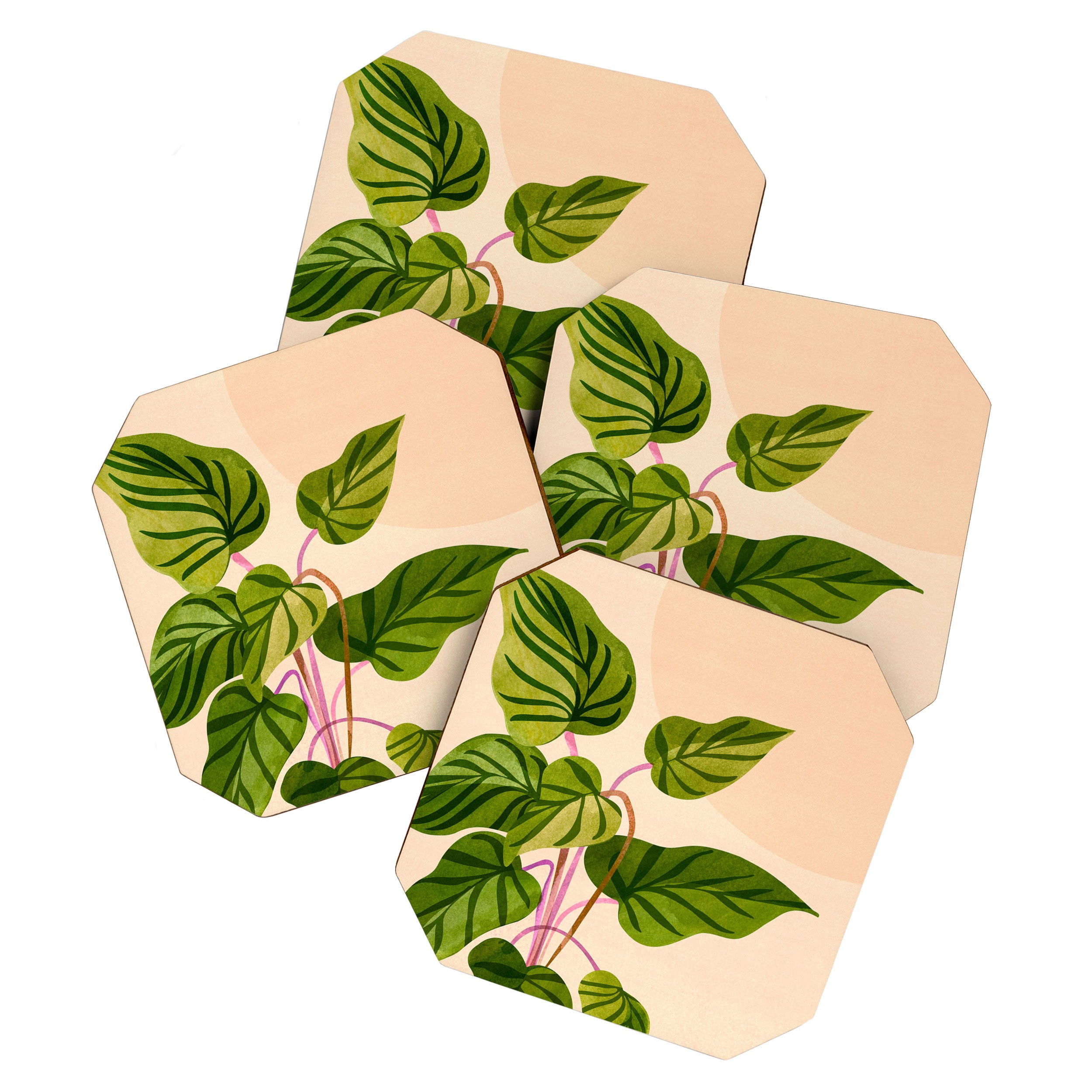 Thriving In The Sun - Cute Botanical Painting Coaster Gallery Image 1