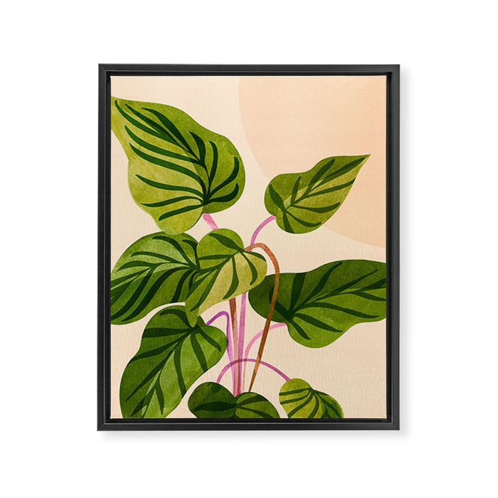 Thriving In The Sun - Cute Botanical Painting Framed Canvas Print Gallery Image 1