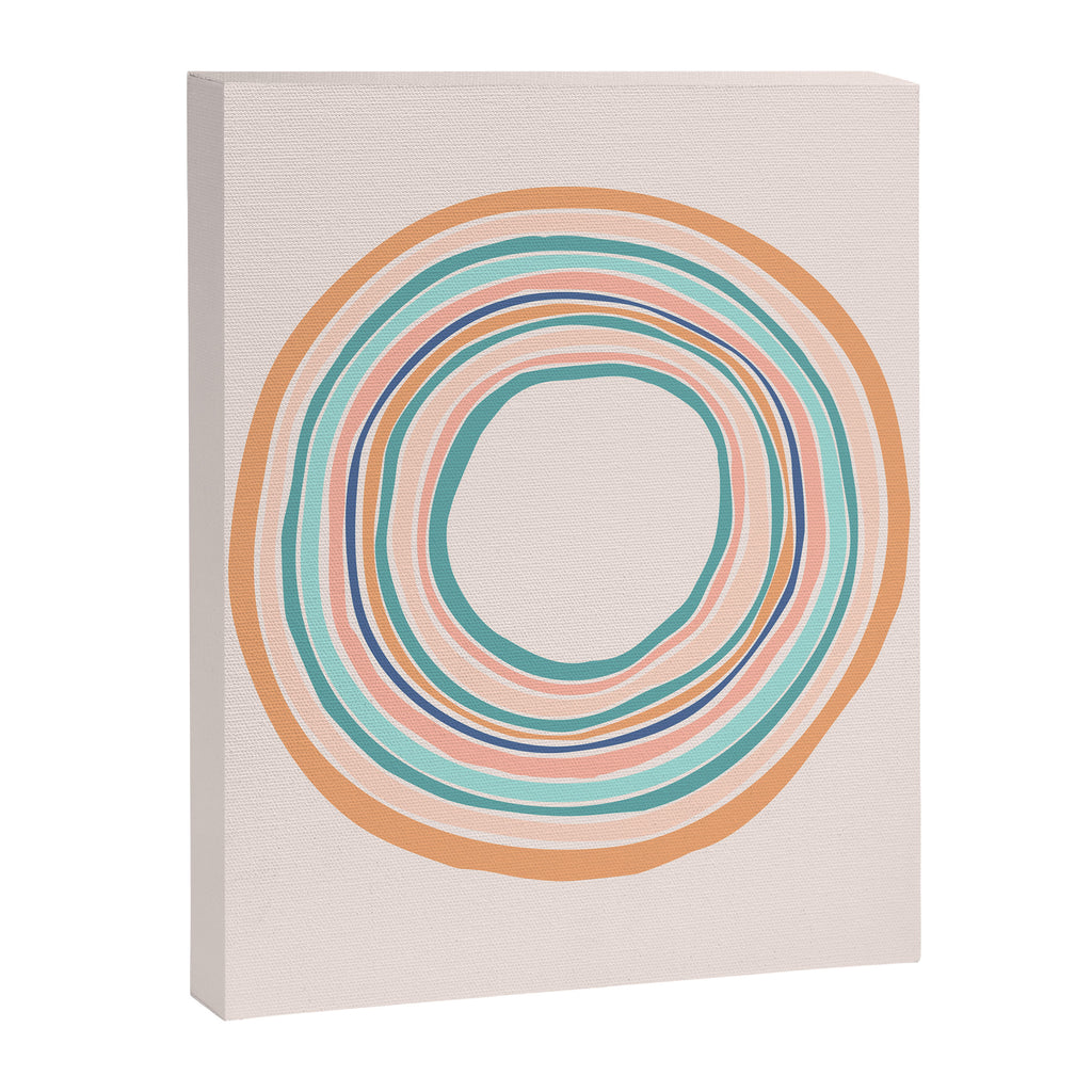 Time Travel - Colorful Rings Canvas Print Gallery Image 8