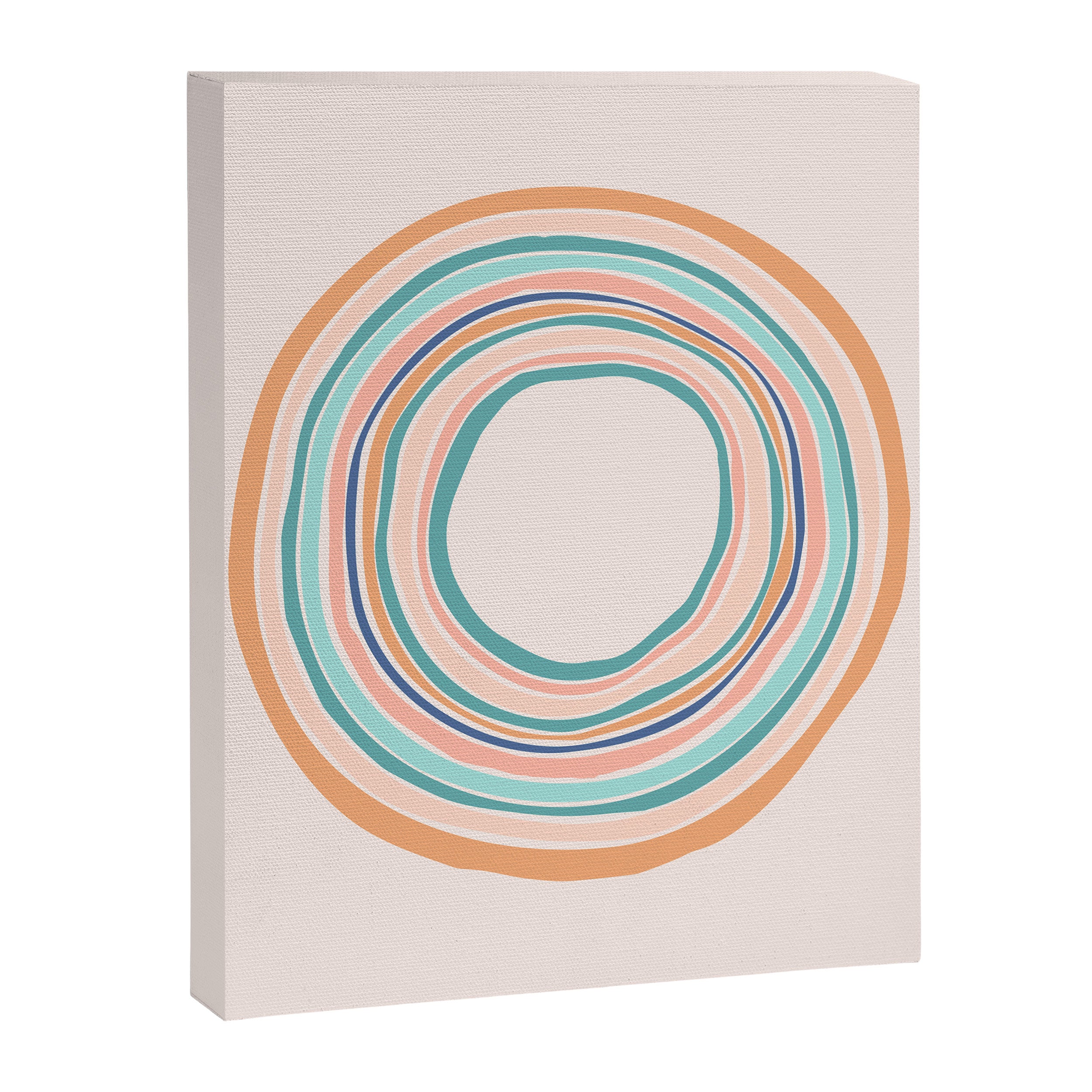 Time Travel - Colorful Rings Canvas Print Gallery Image 8
