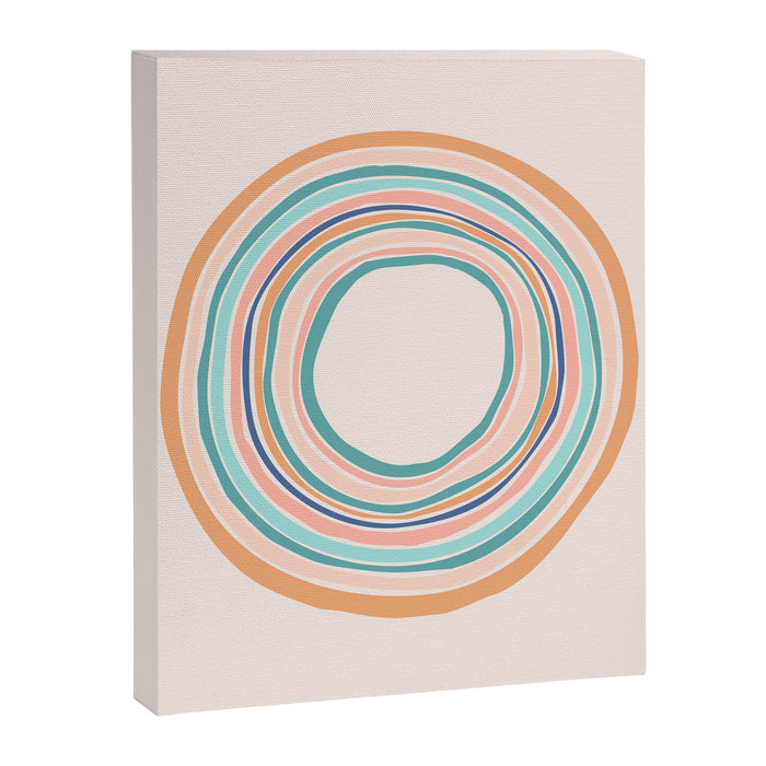 Time Travel - Colorful Rings Canvas Print Gallery Image 1