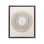 Time Travel - Colorful Rings Framed Canvas Print Gallery Image 8