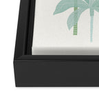 Tropic Sun - palm tree drawing Framed Canvas Print Gallery Image 3