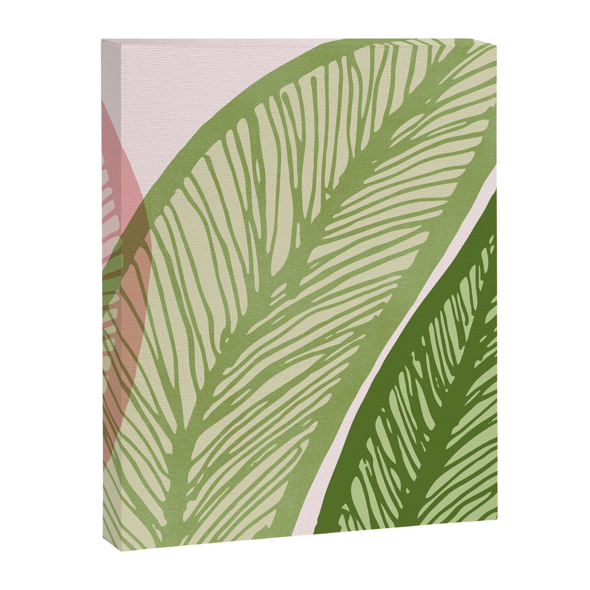 Tropical Banana Leaf Line Art Canvas Print Gallery Image 8