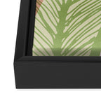 Tropical Banana Leaf Line Art Framed Canvas Print Gallery Image 3