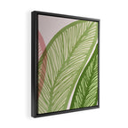 Tropical Banana Leaf Line Art Framed Canvas Print Gallery Image 2
