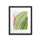 Tropical Banana Leaf Line Art Framed Art Print Gallery Image 6