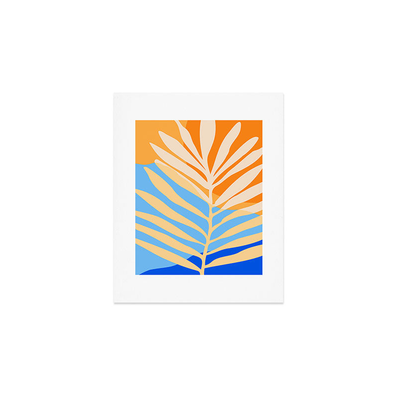 Tropical Beach at Sunset Art Print Gallery Image 1