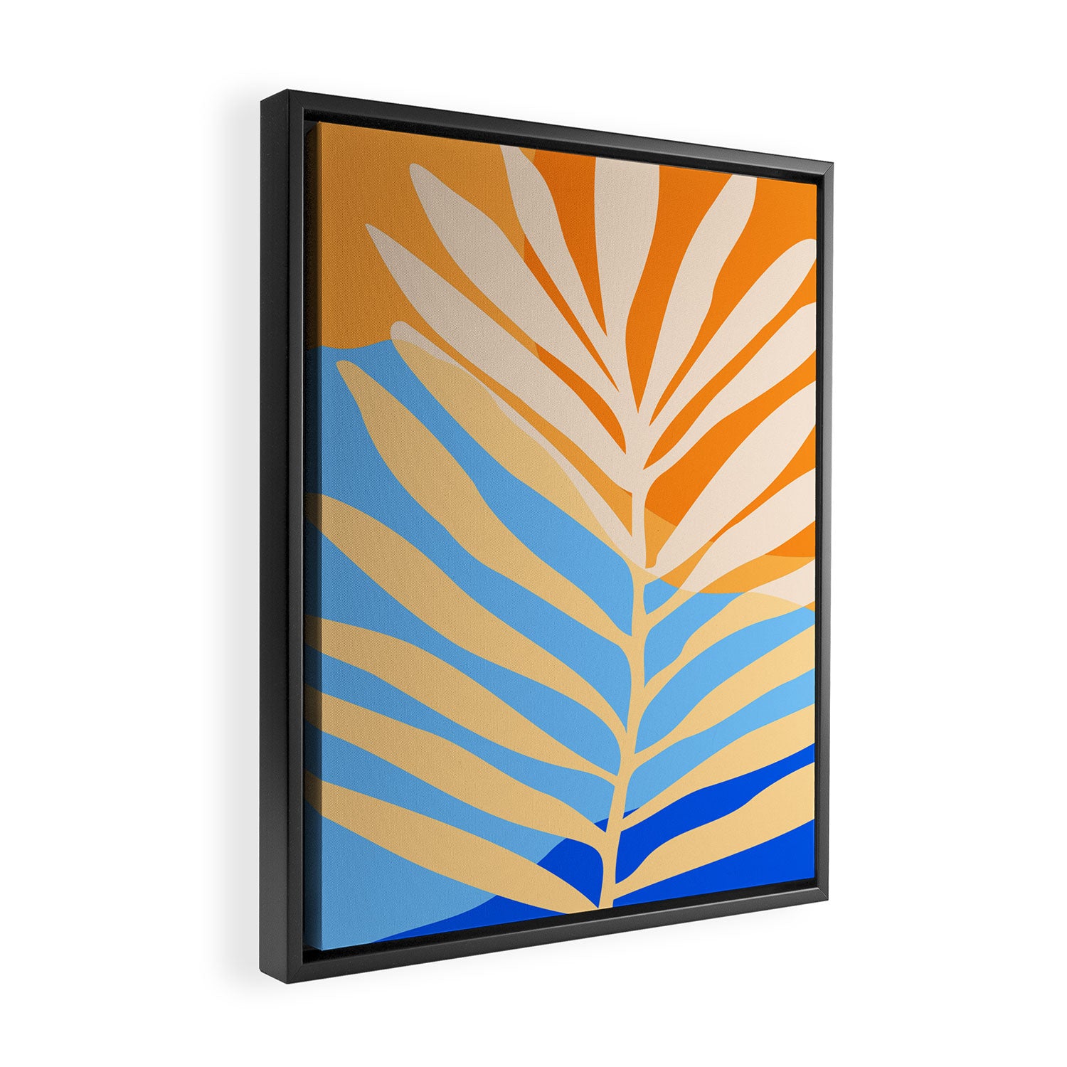 Tropical Beach at Sunset Framed Canvas Print Gallery Image 2