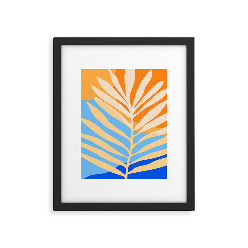 Tropical Beach at Sunset Framed Art Print Gallery Image 5