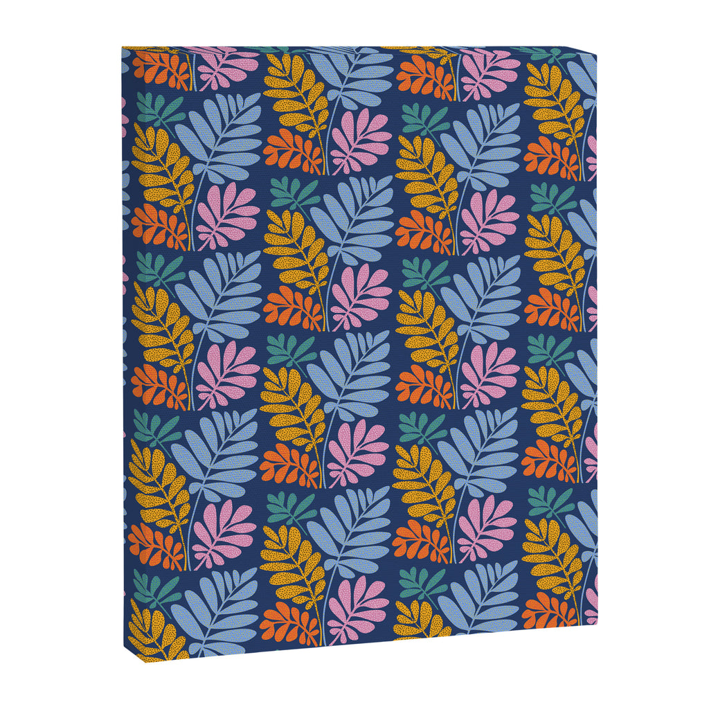 Tropical Bright Night Pattern Canvas Print Gallery Image 8