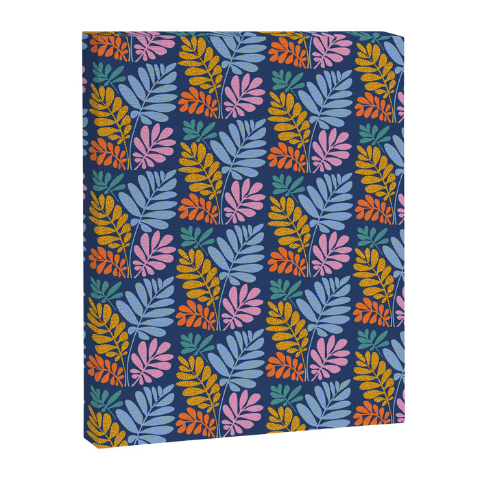 Tropical Bright Night Pattern Canvas Print Gallery Image 1
