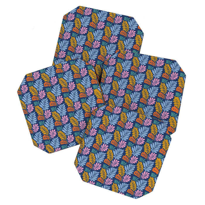 Tropical Bright Night Pattern Coaster Gallery Image 1