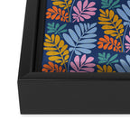Tropical Bright Night Pattern Framed Canvas Print Gallery Image 3