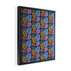 Tropical Bright Night Pattern Framed Canvas Print Gallery Image 2