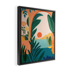 Tropical Evening Sunset Landscape Framed Canvas Print Gallery Image 2