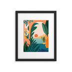 Tropical Evening Sunset Landscape Framed Art Print Gallery Image 5
