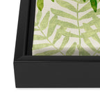 Tropical Forest Fern Fronds - botanical greenery design Framed Canvas Print Gallery Image 3