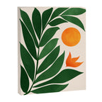 Tropical Forest Sunset / Mid Century Abstract Shapes Canvas Print Gallery Image 6