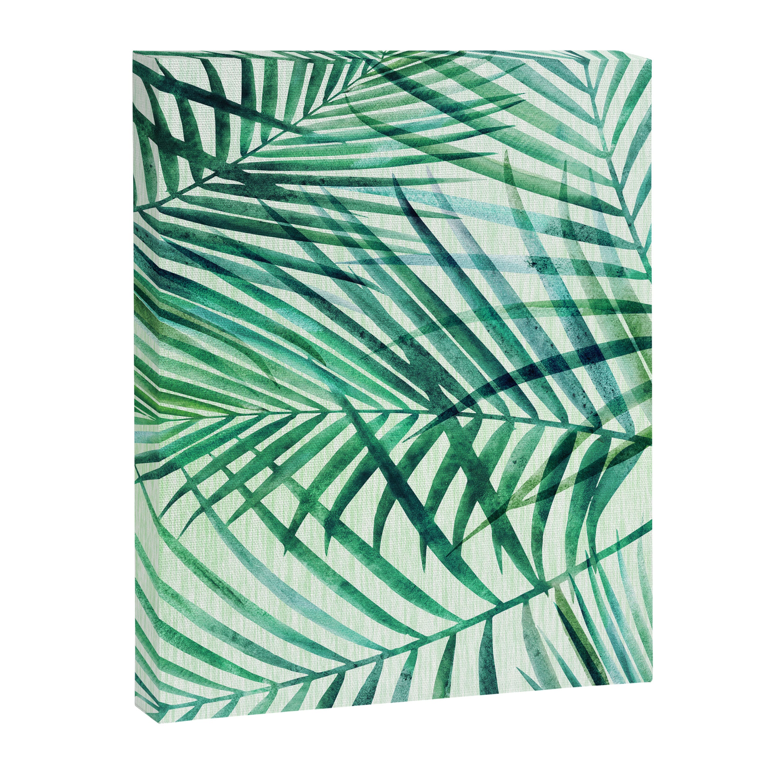 Tropical Fronds Abstract Design Canvas Print Gallery Image 8