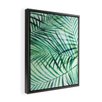 Tropical Fronds Abstract Design Framed Canvas Print Gallery Image 2