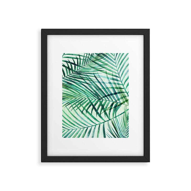 Tropical Fronds Abstract Design Framed Art Print Gallery Image 4