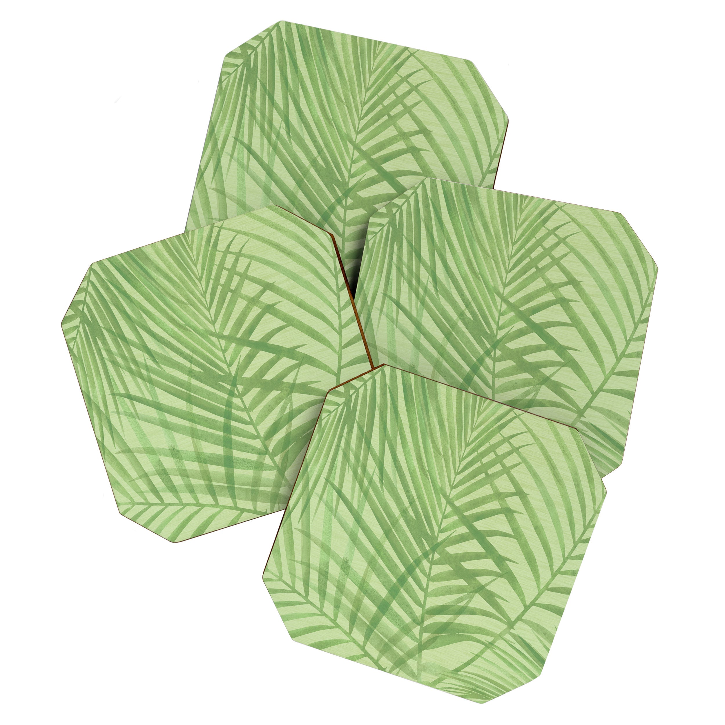 Tropical Greenery Pattern  Coaster Gallery Image 1