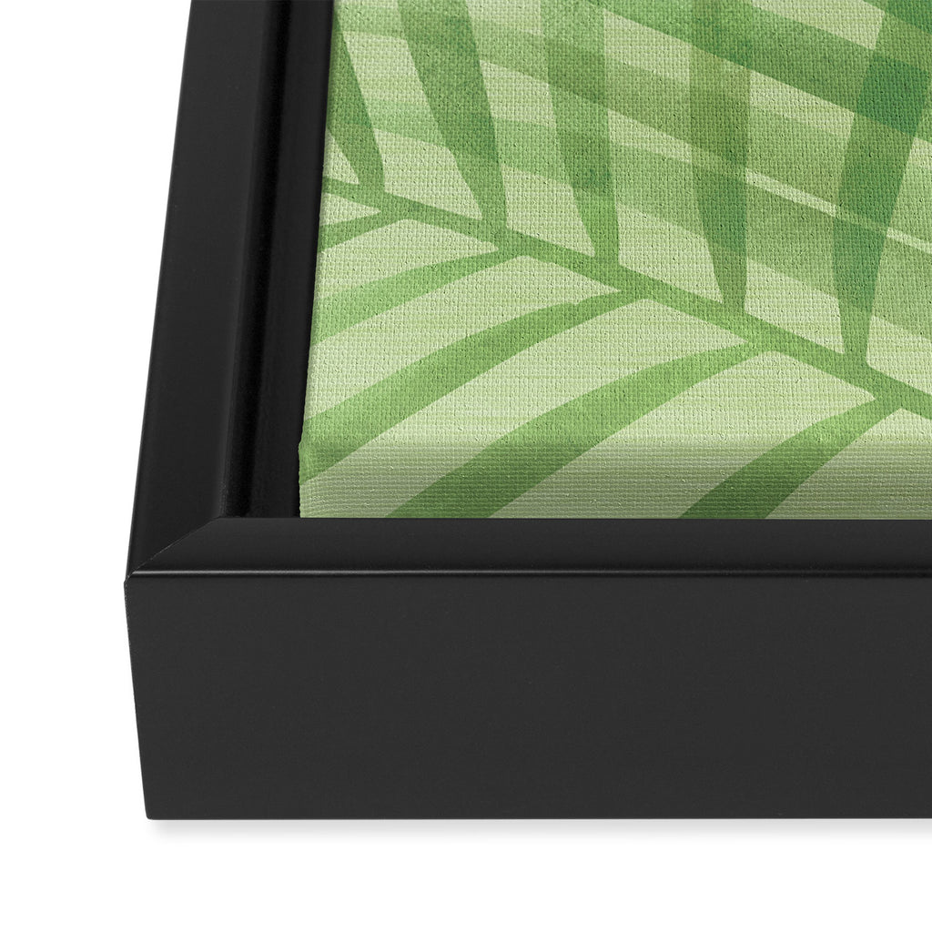 Tropical Greenery Pattern  Framed Canvas Print Gallery Image 3