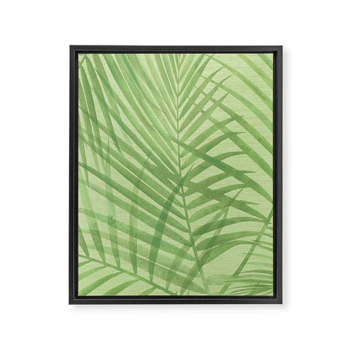 Tropical Greenery Pattern  Framed Canvas Print Gallery Image 1