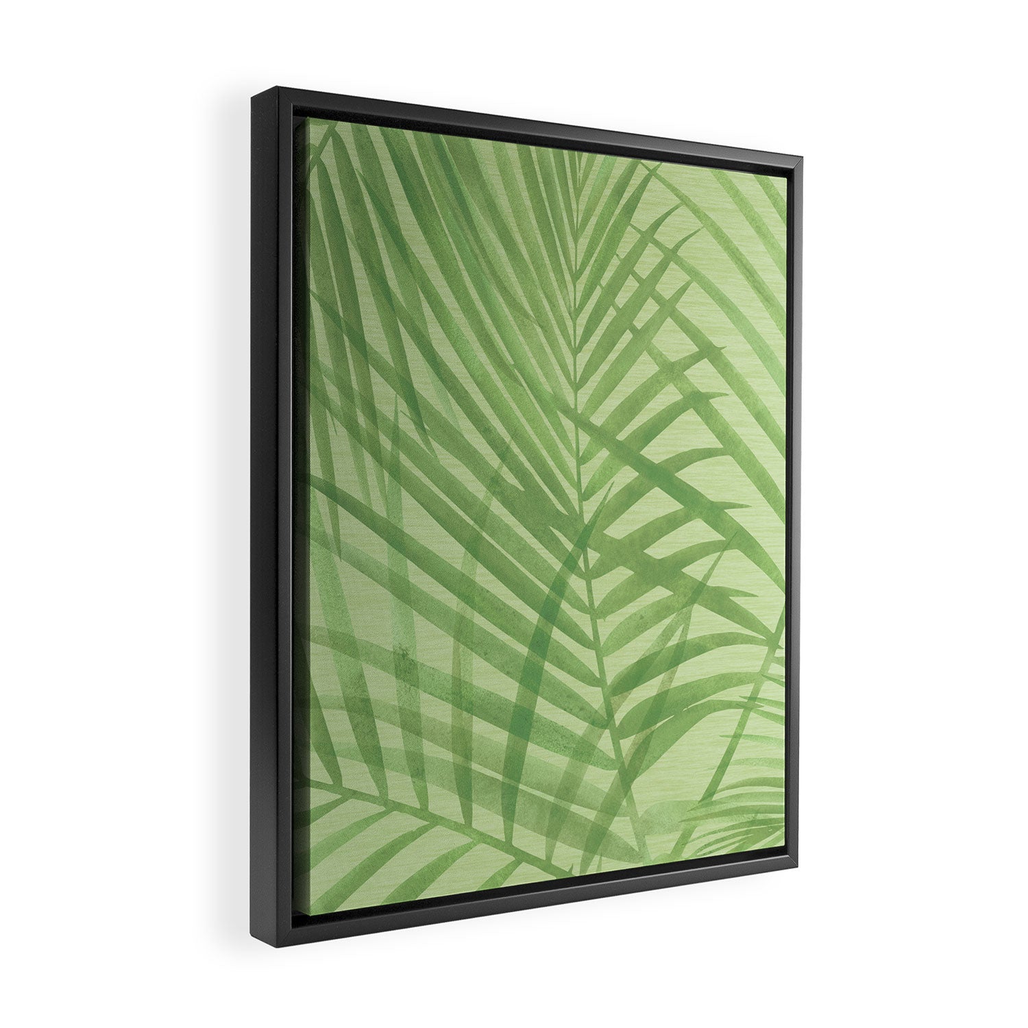 Tropical Greenery Pattern  Framed Canvas Print Gallery Image 2