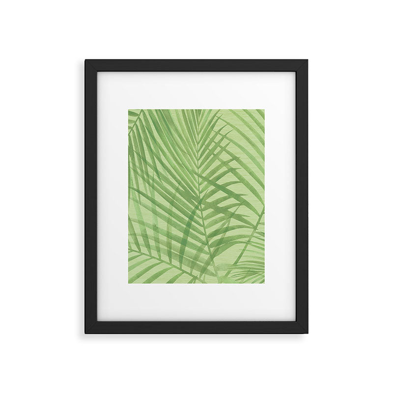 Tropical Greenery Pattern  Framed Art Print Gallery Image 5