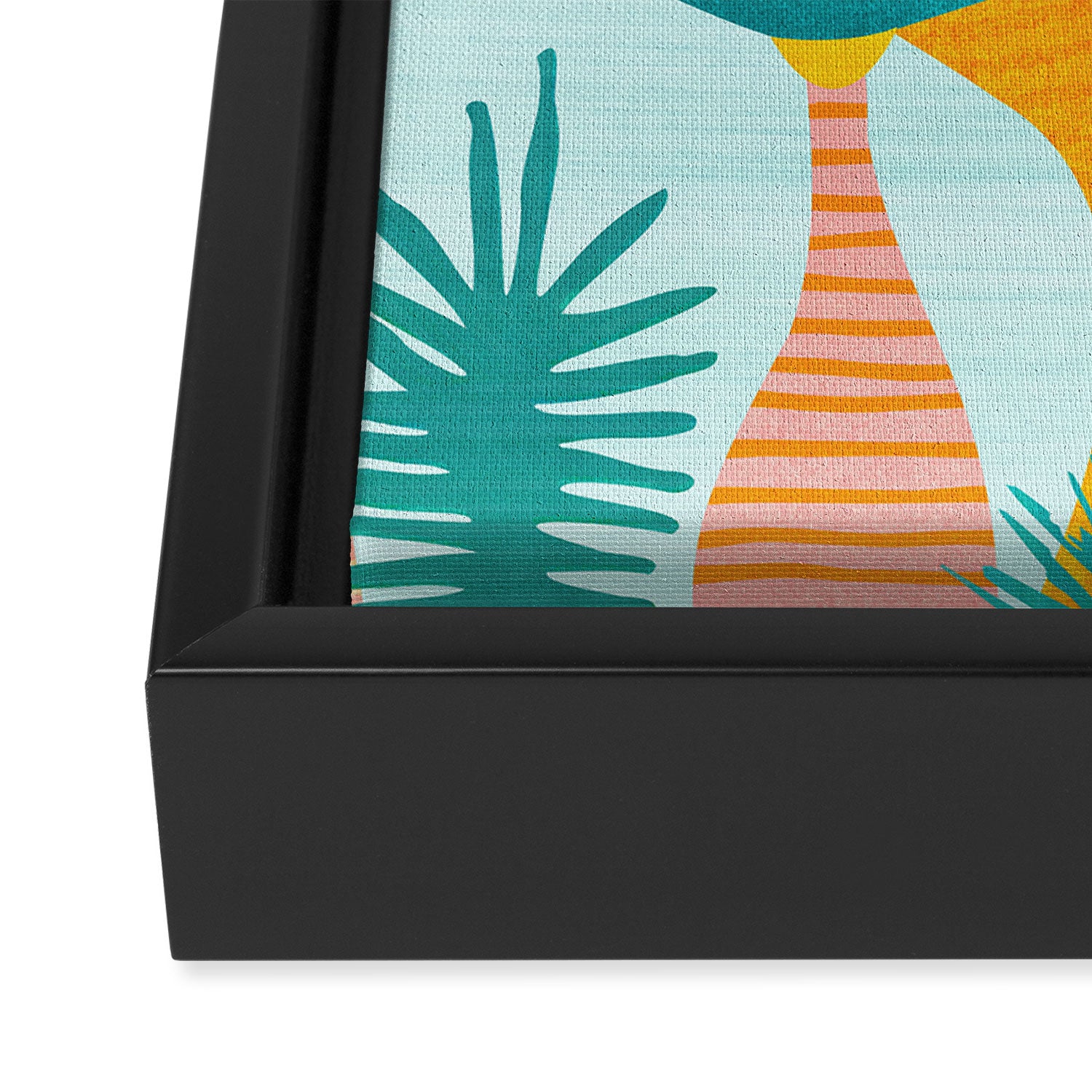 Tropical Island Whimsy Framed Canvas Print Gallery Image 3