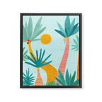 Tropical Island Whimsy Framed Canvas Print Gallery Image 6