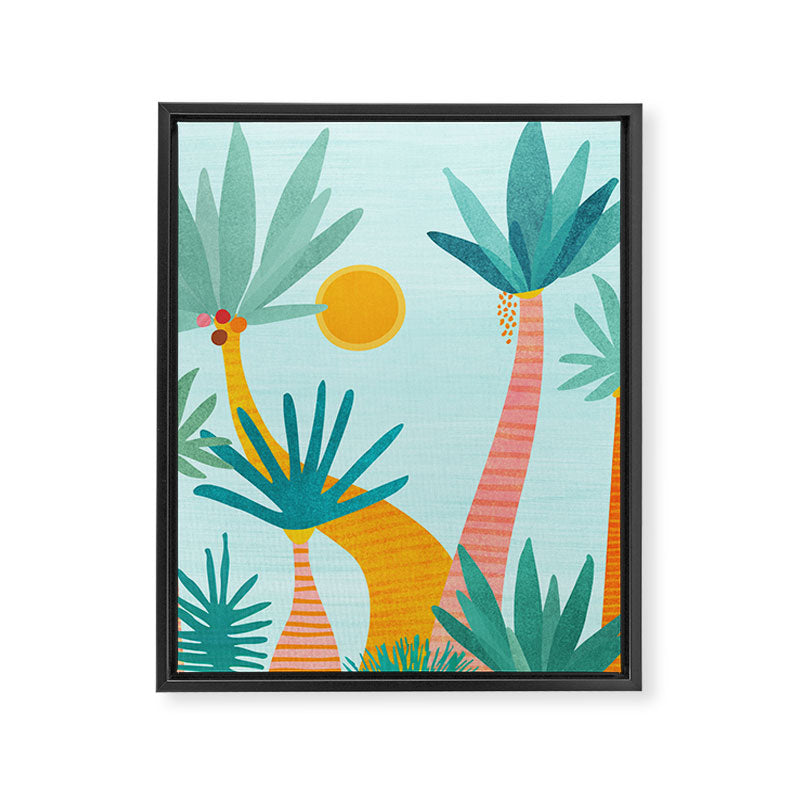 Tropical Island Whimsy Framed Canvas Print Gallery Image 6