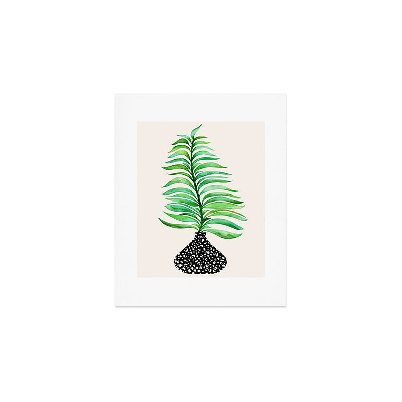 Tropical Leaf Botanical Painting Art Print Gallery Image 1