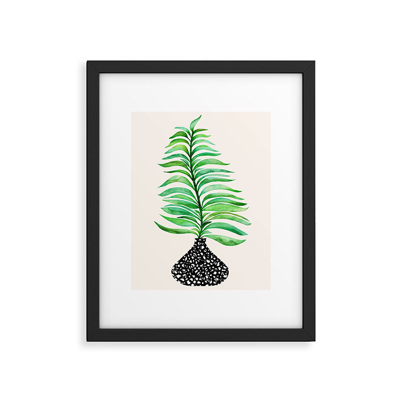 Tropical Leaf Botanical Painting Framed Art Print Gallery Image 5