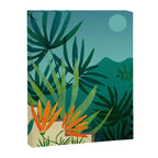 Tropical Moonlight Garden Landscape  Canvas Print Gallery Image 6