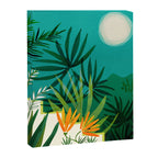 Tropical Moonlight Night Scene Canvas Print Gallery Image 6