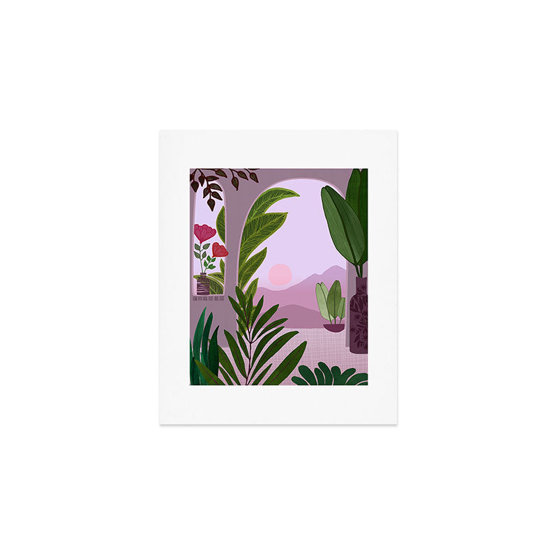 Tropical Morning Sunrise Landscape Art Print Gallery Image 1