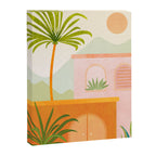 Tropical Mountain Village Landscape Canvas Print Gallery Image 6