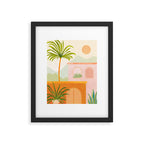 Tropical Mountain Village Landscape Framed Art Print Gallery Image 5