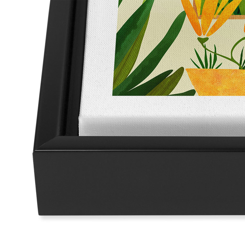 Tropical Night Garden Framed Canvas Print Gallery Image 3