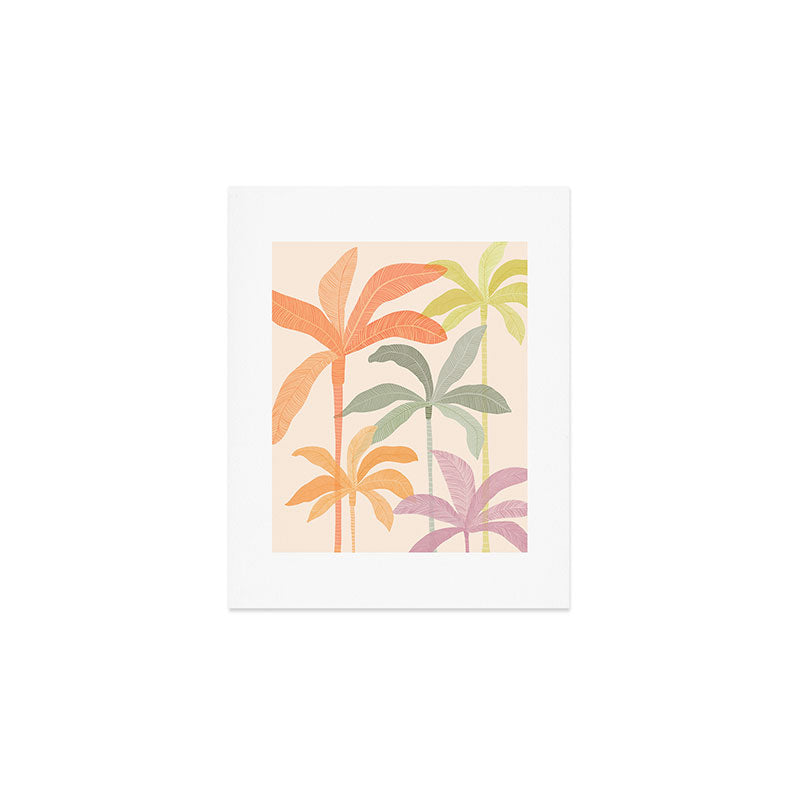 Tropical Palm Grove Art Print Gallery Image 1