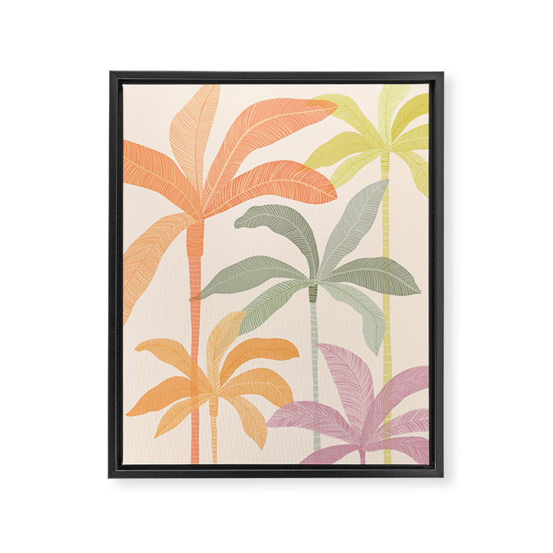Tropical Palm Grove Framed Canvas Print Gallery Image 8