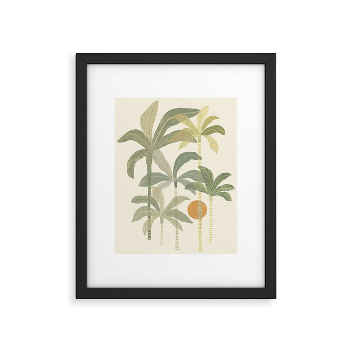 Tropical Palm Trees Framed Art Print Gallery Image 1