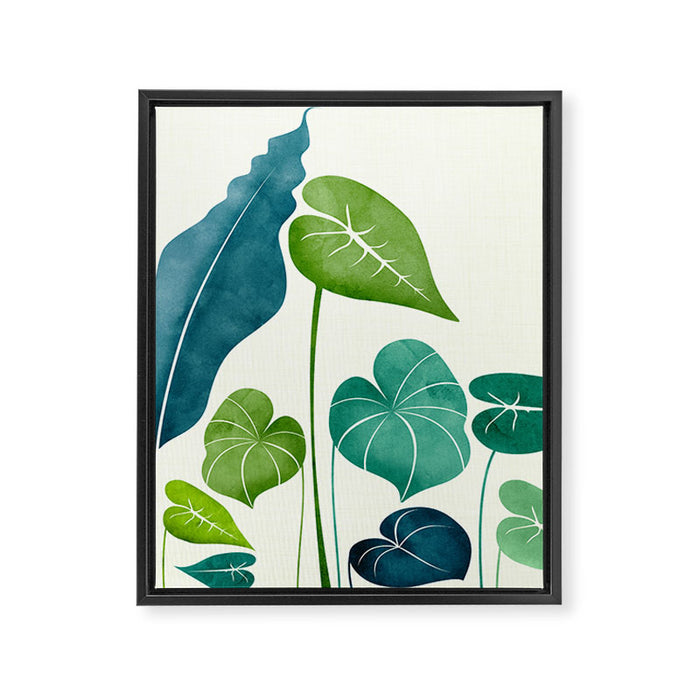 Tropical Plant Study Framed Canvas Print Gallery Image 1
