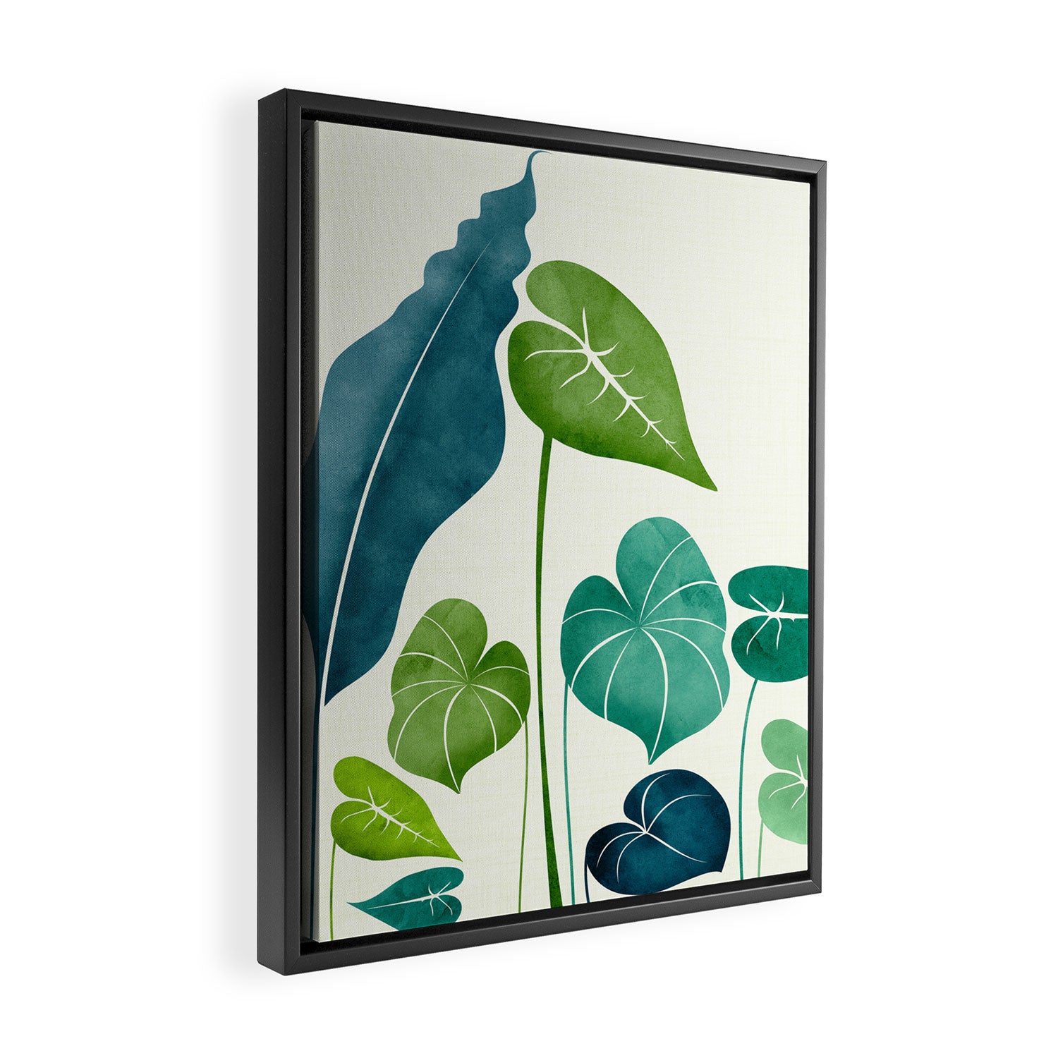 Tropical Plant Study Framed Canvas Print Gallery Image 2