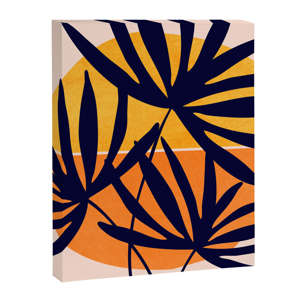 Tropical Retro Sunset Canvas Print Gallery Image 8
