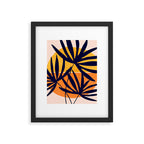 Tropical Retro Sunset Framed Art Print Gallery Image 6