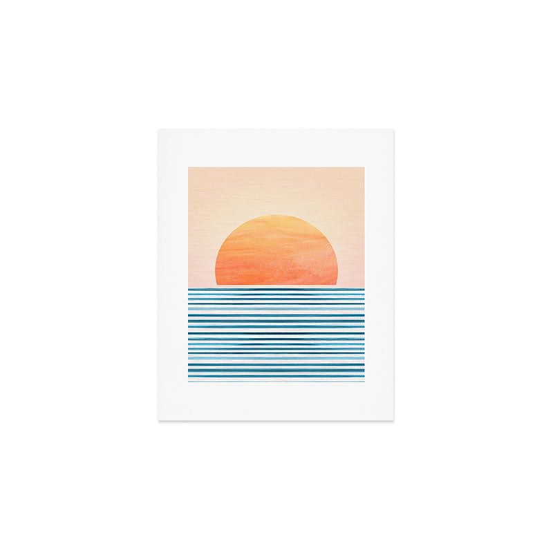 Tropical Sunrise Abstract Landscape Art Print Gallery Image 1